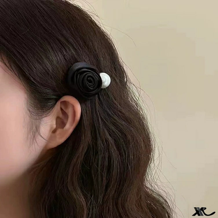 Vacation Organza Flower Hair Clip Travel Outing Hair Accessories Atmosphere Clip Duckbill Clip Hairpin Side Clip Hair Ornament