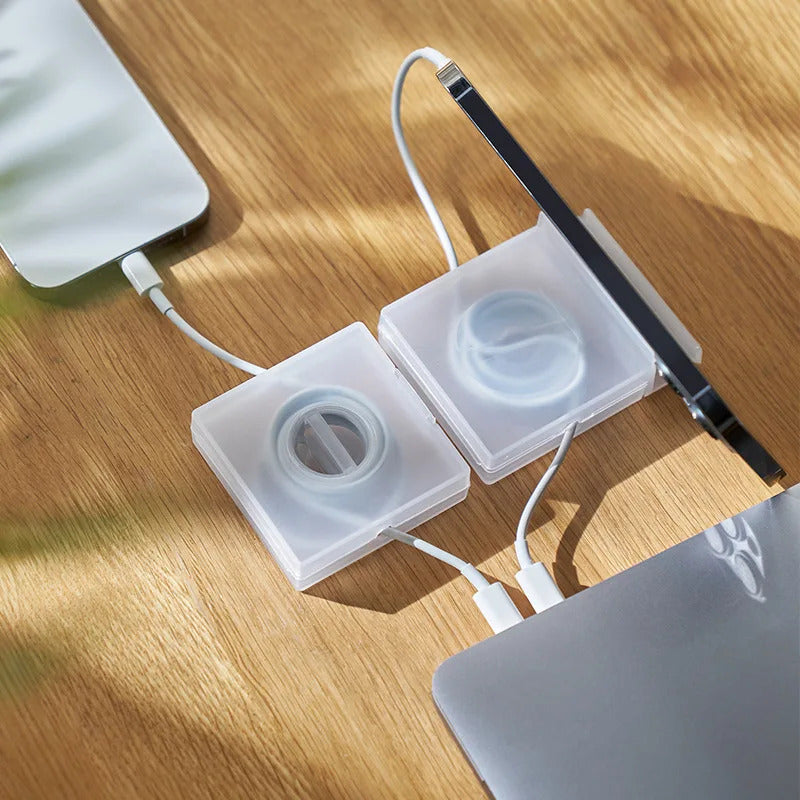 Organizer Charging Cable Storage Artifact Organizer Portable Rotating Storage Box Can Rack Cell Phone Simple Data Cable