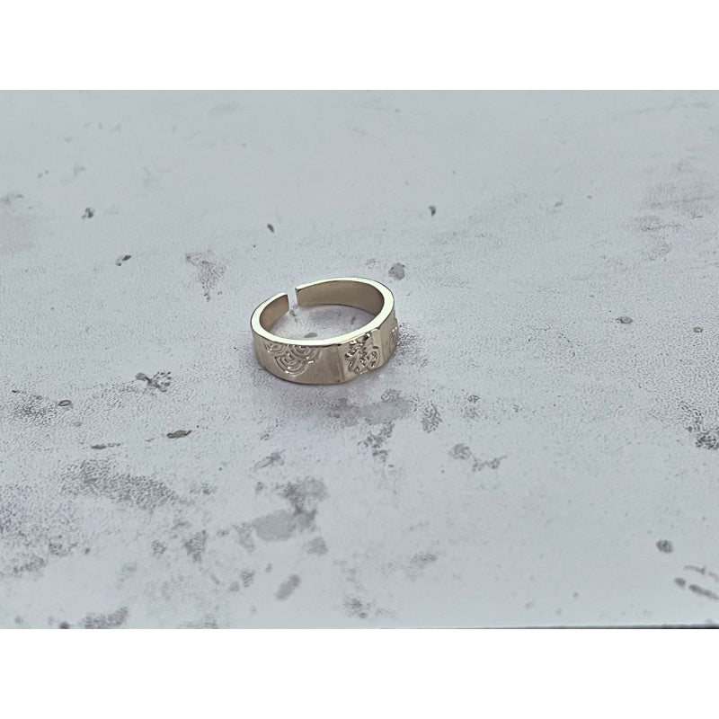 Pink Gradient Double Layer Hand Jewelry Hollow Butterfly Ring Summer Niche Simple Stunning High-Value Cool Feeling Ring