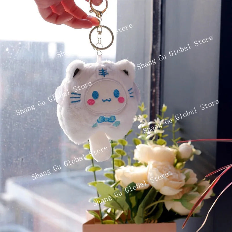 15cm/5.9in Kuromi Plush Keychains Melody Cinnamoroll Doll Cute Funny Hangings Ornament Toys Valentine Day Gift Girl Decoration