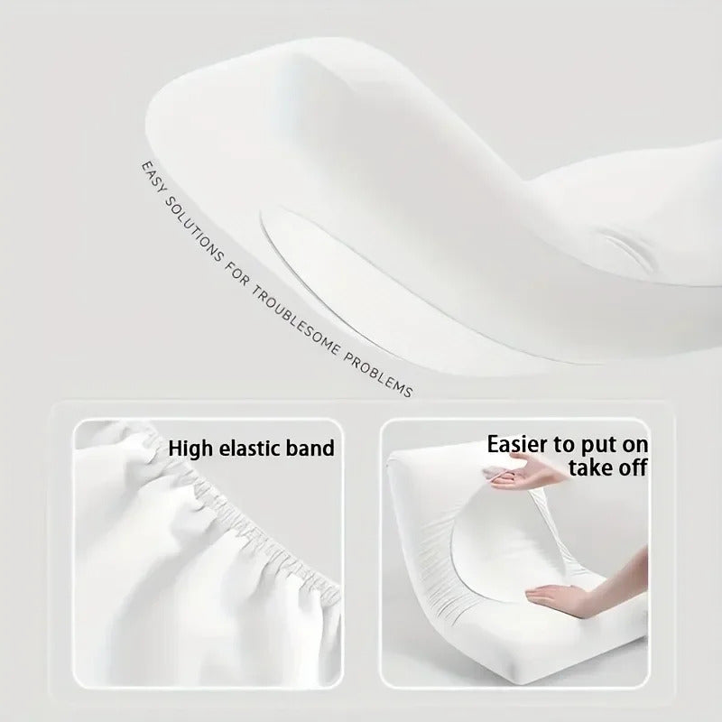 4pcs Disposable Travel Pillowcases - Soft Non-Woven Fabric Covers | Hand Washable for Hotels & Beauty Salons Camping Essentials