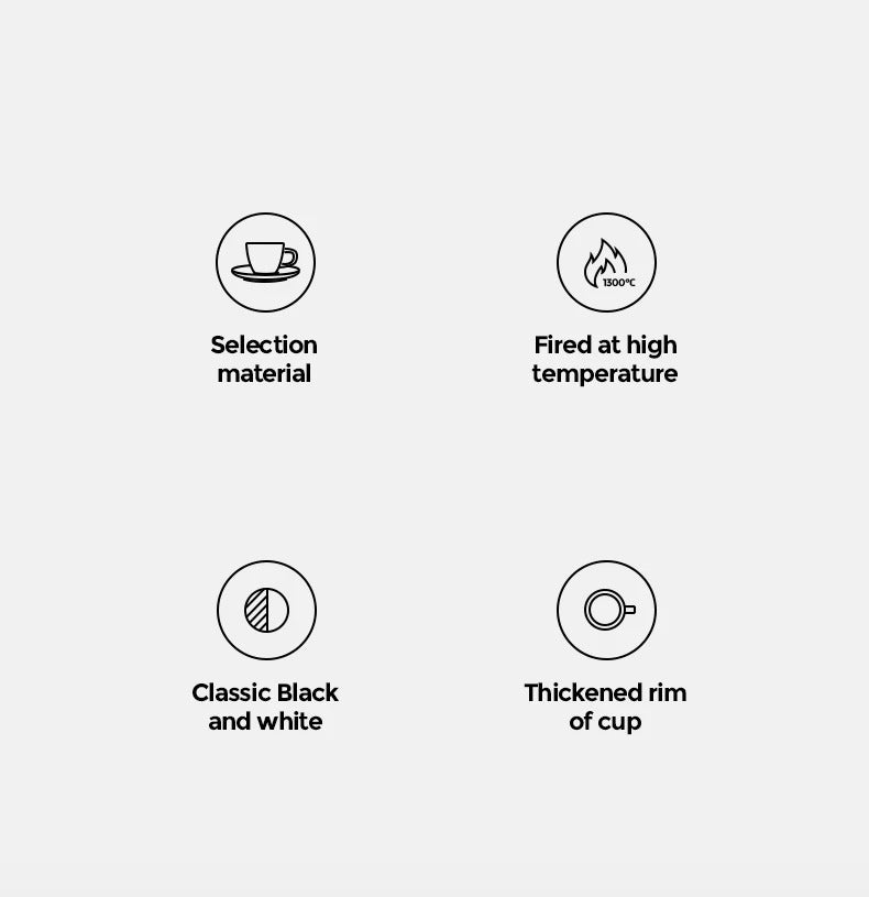 MHW-3BOMBER Espresso Cup with Saucer Set Latte Art Mugs Coffee Mug 80ml Ceramic Espresso Shot Cup Barista Accessories