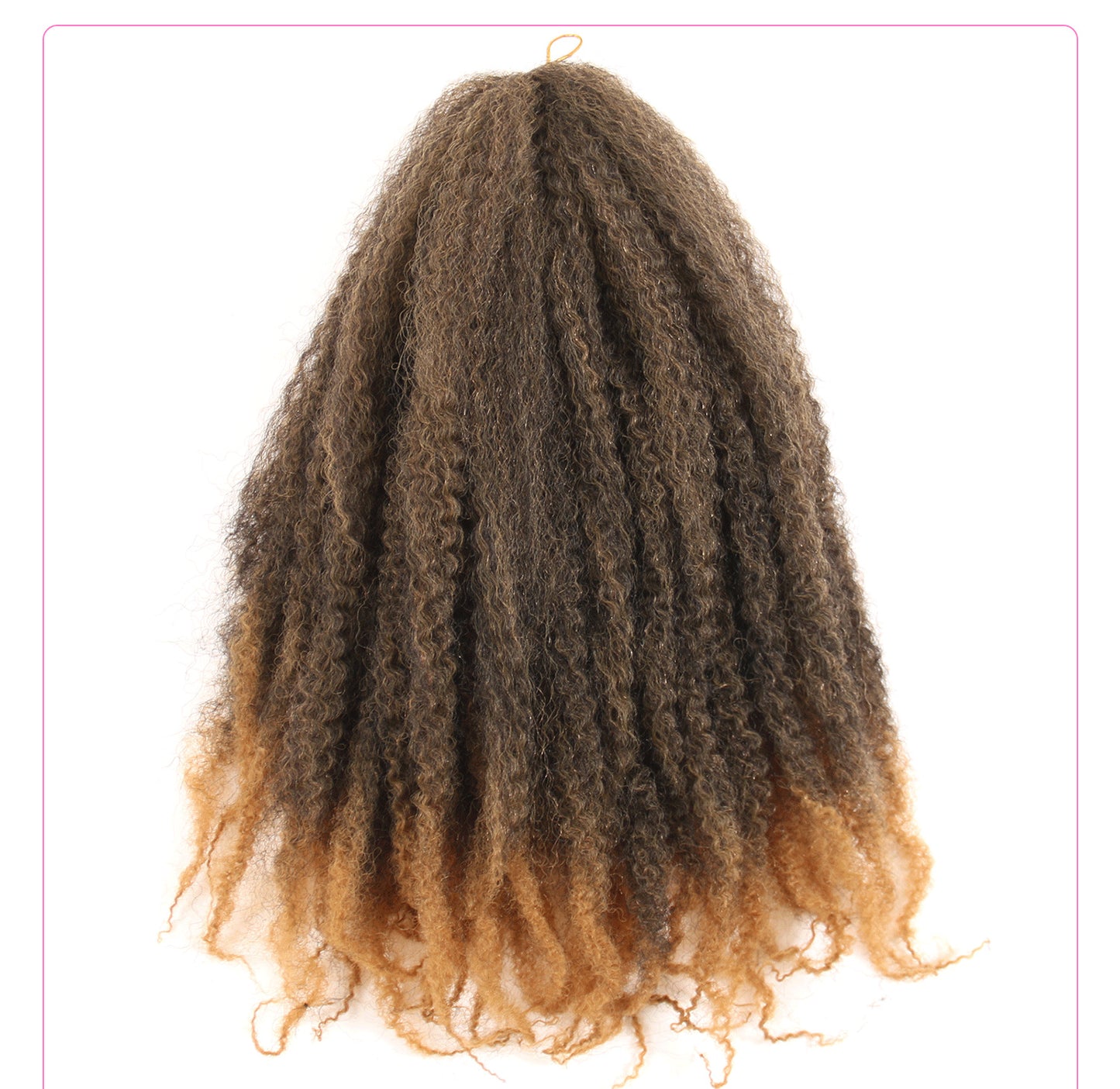 Large Caterpillar Dreadlock Wig Crochet Fluffy Braids Afro Kinky Curly Marley Braids