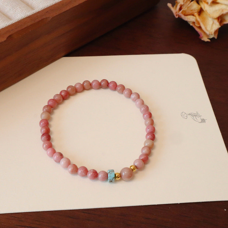 Turquoise Baroque Freshwater Pearl Bracelet Stacked Elegant Women's Bracelet