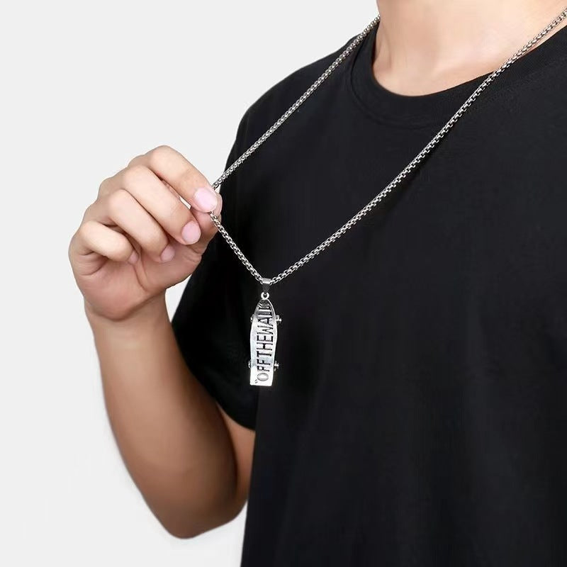 Trendy Fashion Children's Necklace for Girls, Personalized Couple Pendant for Boys, Hip-Hop Versatile Street Dance Show Accessories Wholesale