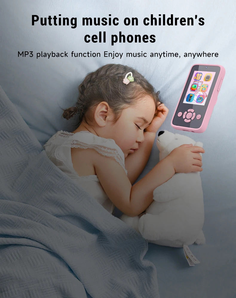 Baby Phone Toys Smart Phone Camera Toys Cartoon Musical Mini  Cellphone Learning Toy Silicone cover Toy Kids Digital Camera Gift