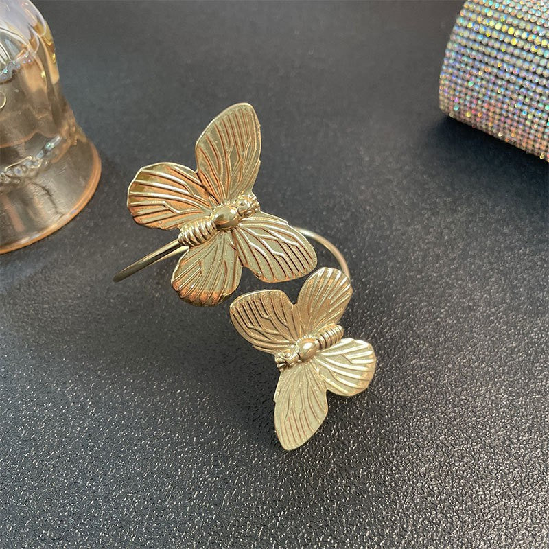 Pure Desire Lace Butterfly Tassel Arm Ring Niche Design Ins Style Leg Chain Bracelet Exquisite Body Chain New Hand Jewelry