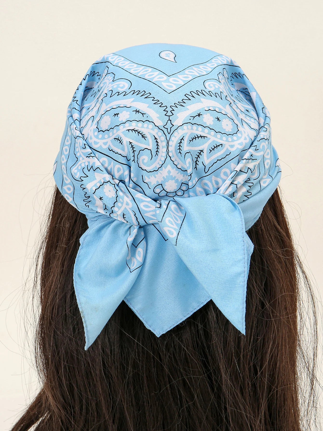 54cm*54cm Fashion Cotton Hip Hop Head Scarf Paisley Square Scarves Headwear Bandanna Hair Band Neck Wrist Wrap Band Accessories