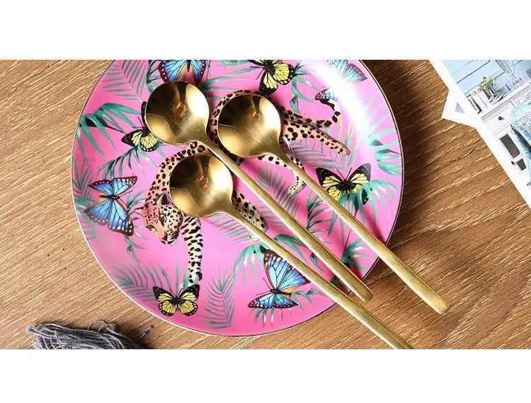 Leopard coffee cup/birthday gift/milk tea cup