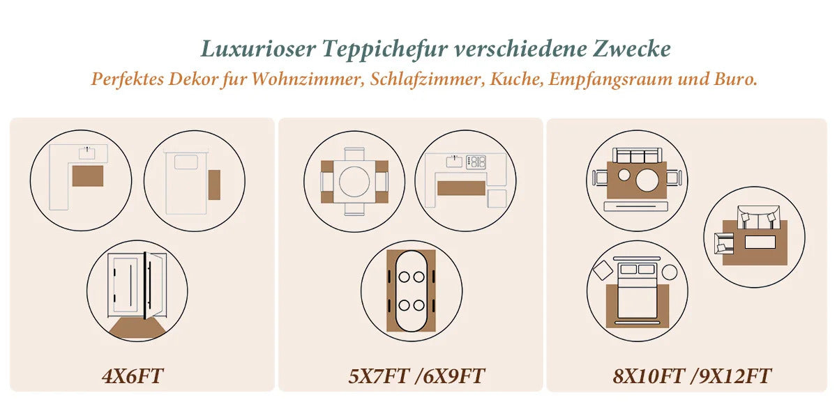 Orhopui vintage boho design, washable area rugs non-slip rugs for living room bedroom traditional woven rugs stain resistant