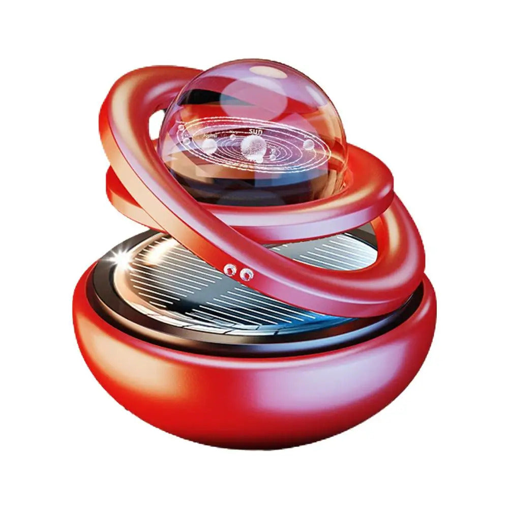 Car Solar Aromatherapy Ornaments Car Double Suspended Crystal Ball Aromatherapy Perfume Ornaments Creative Ornaments