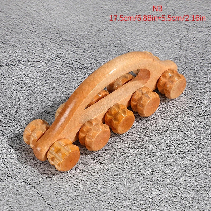 Wooden Massage Roller Portable Massage Tools For Face Neck Muscle Relax Head Foot Massager Stick Body Relaxation Beauty Health
