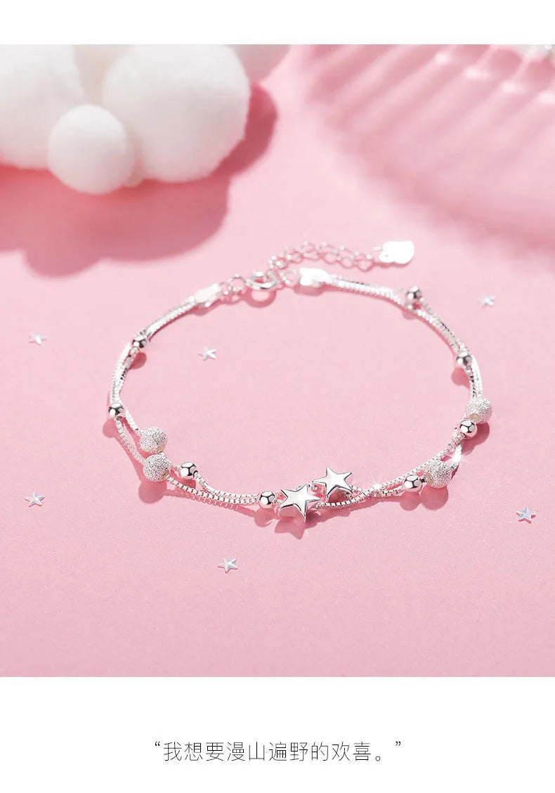 925 Sterling Silver Bracelet Woman Vintage Luxury Original Jewelry Accessories Fashion Designer Party Wedding Jewelry Gifts 2024