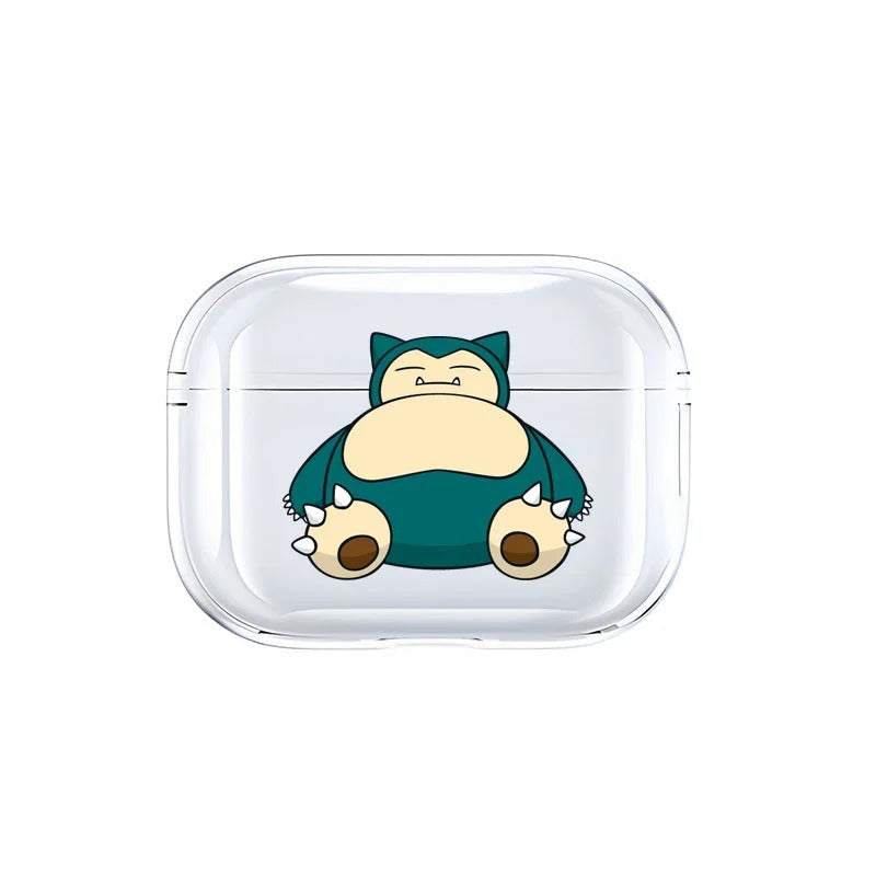 Anime Pokemon Gengar Pikachu Snorlax Charizard Earphone Shell Be Applicable AirPods Pro 1 2 3 4 Transparent Protective Case