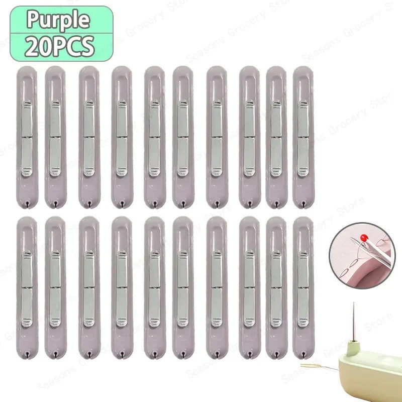 2 In 1 Needle Threader and Seam Ripper Tool Multifunctional Sewing Thread Remover Cross Stitch Crafting Accessories Easy Use