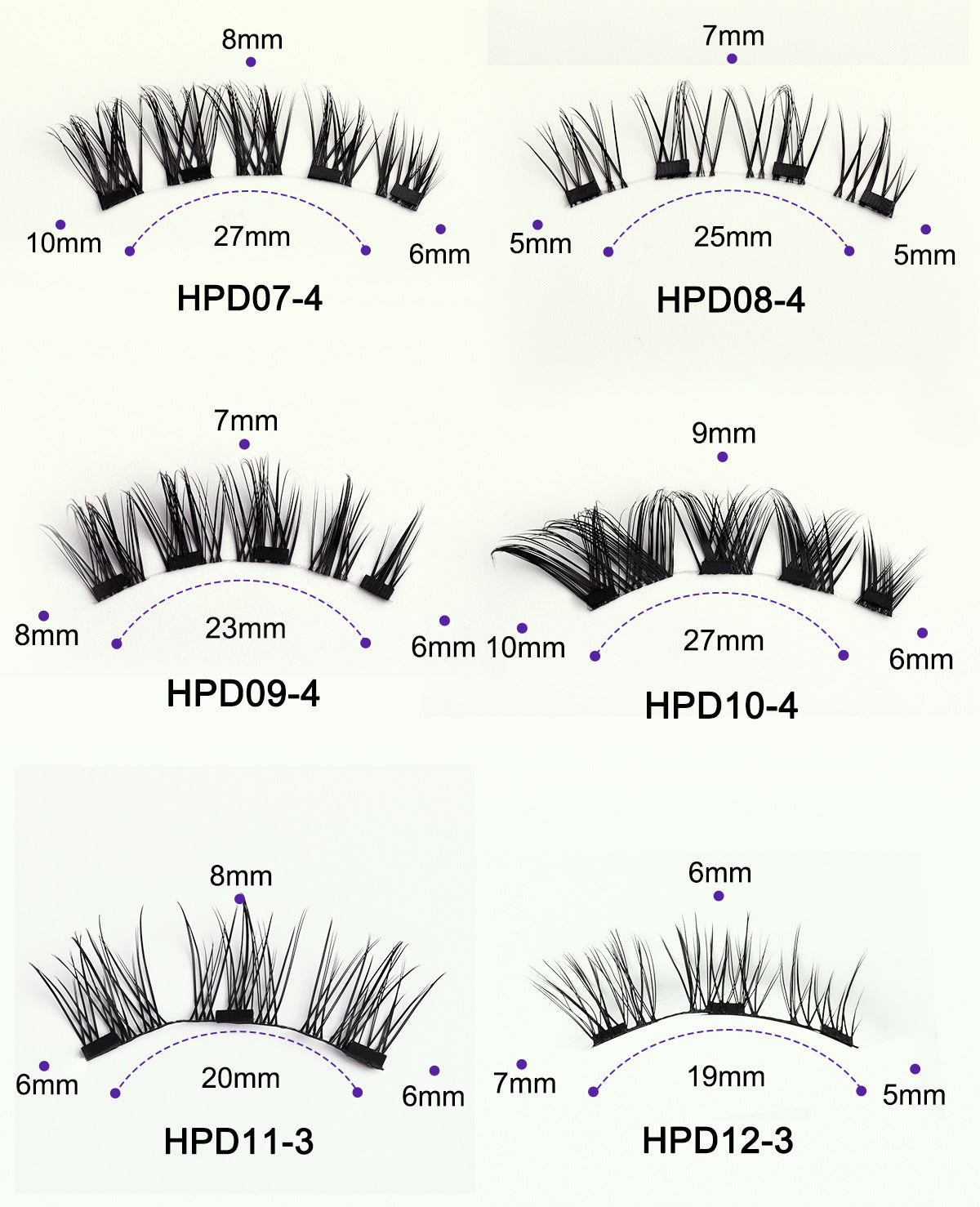 Foreign Trade Hot-Selling Magnetic False Eyelash Set 3D Magnetic Eyelashes No Glue No Removal Magnetic False Eyelashes Factory Direct