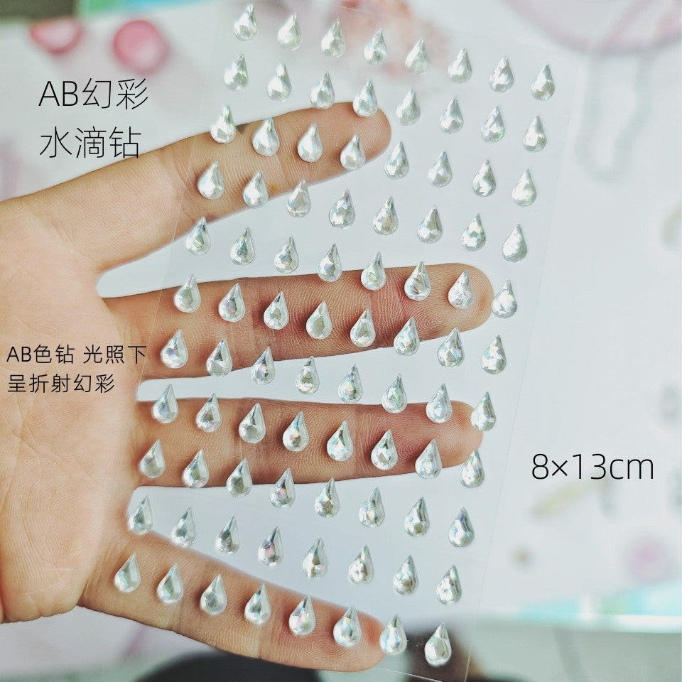 Glitter Gradient Butterfly Wing Tattoo Eye Corner Face Stickers Children's Eye Makeup DIY Stickers Fish Scale Performance Catwalk
