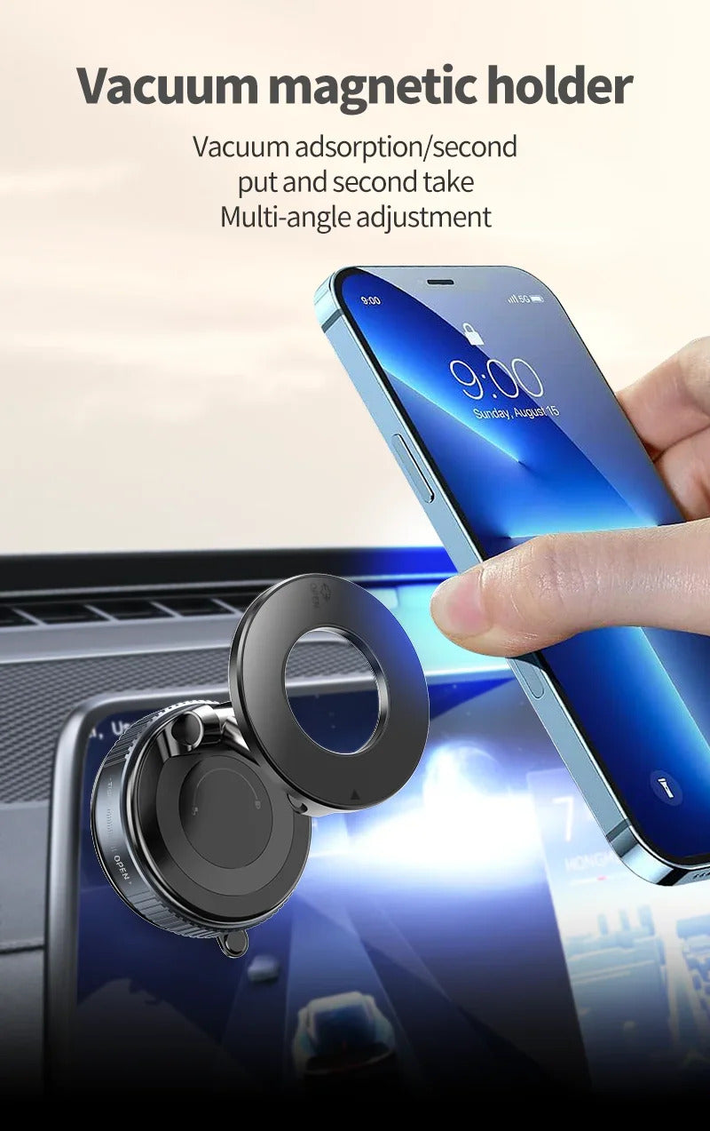 Xiaomi K007 Strong Magnetic Phone Holder Foldable Design 360° Adjustable Vacuum Car Mount For Car Desk Bathroom Magnetic Bracket
