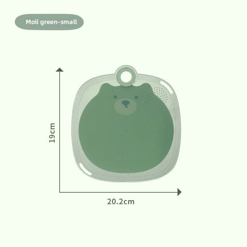 Cute Cutting Board Chopping Board for Fruits Plastic Mildew-Proof Mini Classification Baby Home Small Cutting Board Baby Food Supplement