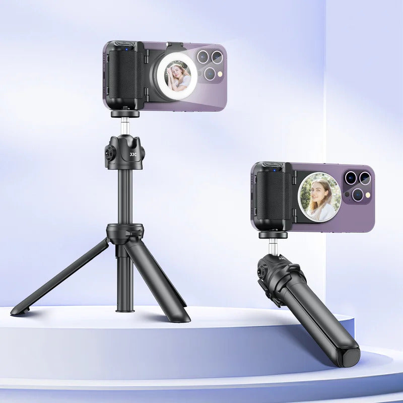 JJC Magnetic Phone Grip Selfie Photo Bracket With Wireless Remote Control 1/4" Screw Phone Mount For iPhone 16 15 14 13 series