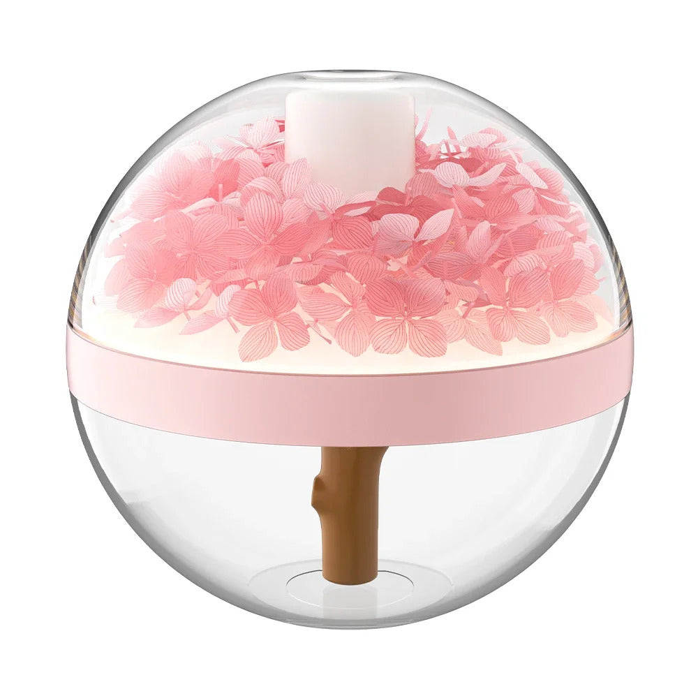 270ML Air Humidifier USB Rechargeable 800mAh Home Hydration Humidifier Colour LED Light Mist Maker Flower Humidificador
