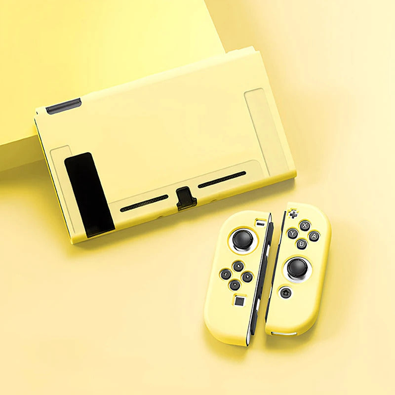 Protective Case Compatible With  Switch OLED Console And Joy-Cons, Switch Can Be Inserted In Dock With Shell