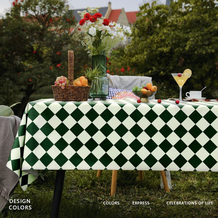 Outdoor Egg Roll Table Tablecloth Camping Picnic Table Mat Outdoor PVC Disposable Tablecloth Stall