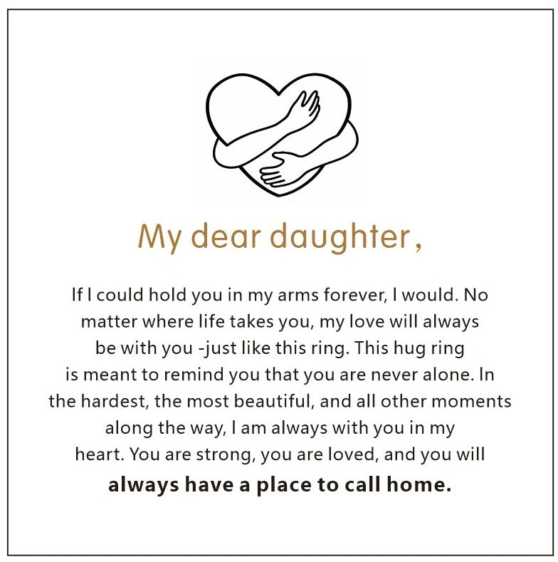 Creative Engraving Love Hug Open Adjustable Couple Hands Hug Ring Direct Sale