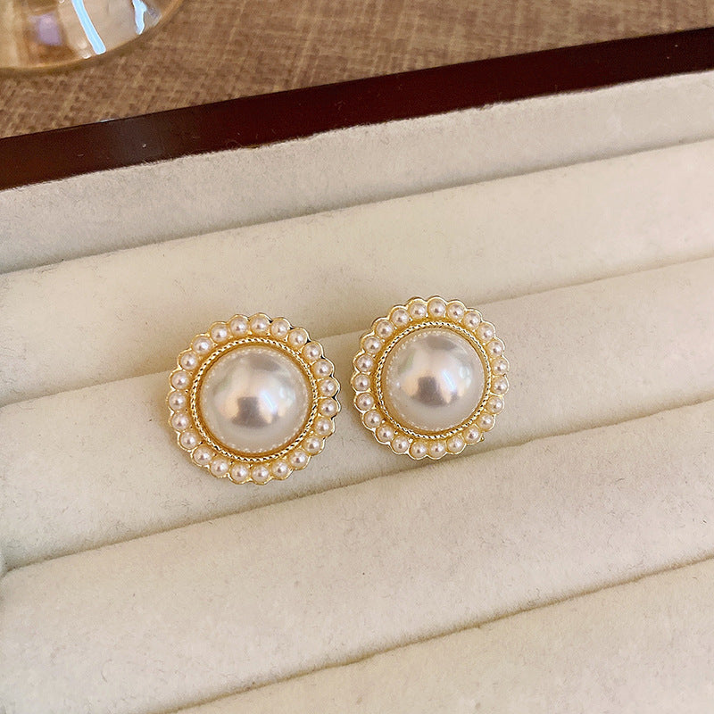 Vintage Earrings Fashion Versatile Ear Jewelry Niche Light Luxury High-end Accessories