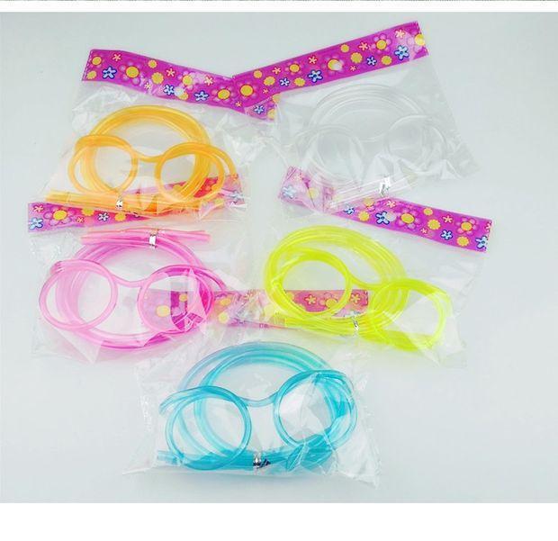 Glasses Straw Funny Lazy People Drinking Water Creative Cool Cute Drink Super Long Glasses Eye Straw