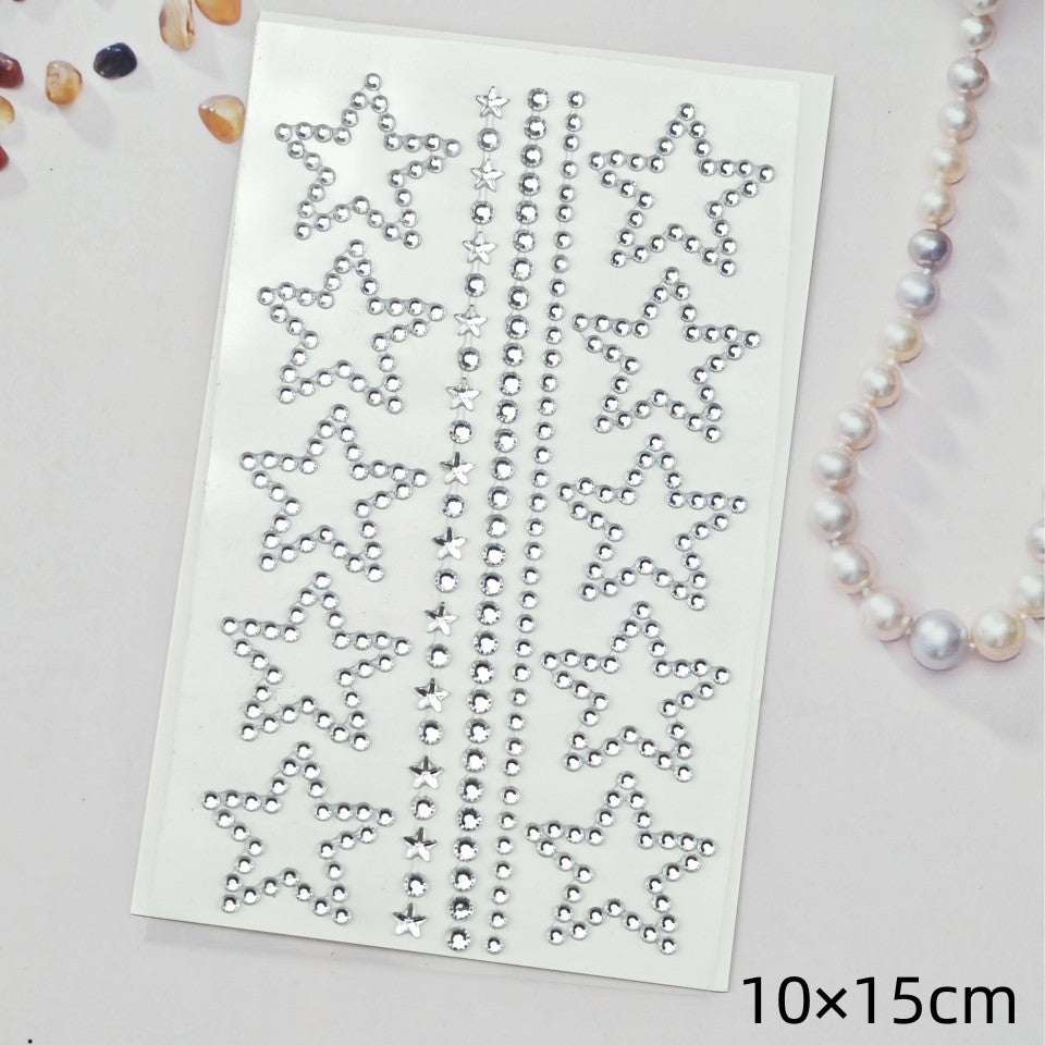 Glitter Gradient Butterfly Wing Tattoo Eye Corner Face Stickers Children's Eye Makeup DIY Stickers Fish Scale Performance Catwalk