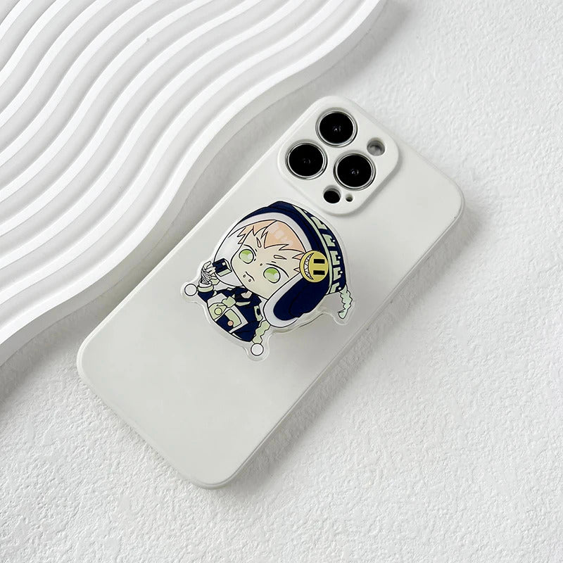 Cute Transparent Acrylic Cartoon Anime Mobile Phone Holder Quadratic enthusiast socket tok stand Grip