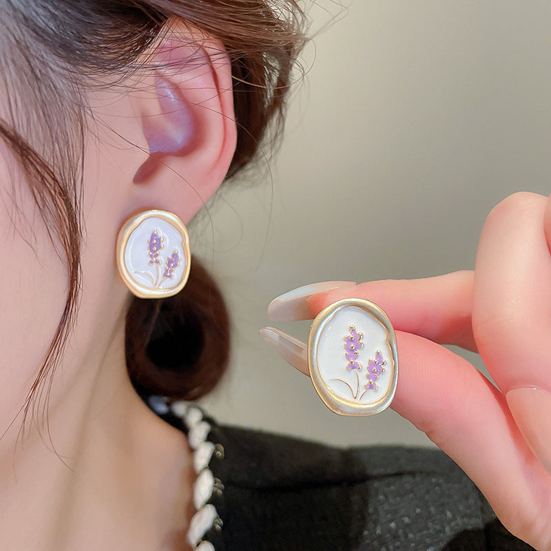 Vintage Earrings Fashion Versatile Ear Jewelry Niche Light Luxury High-end Accessories