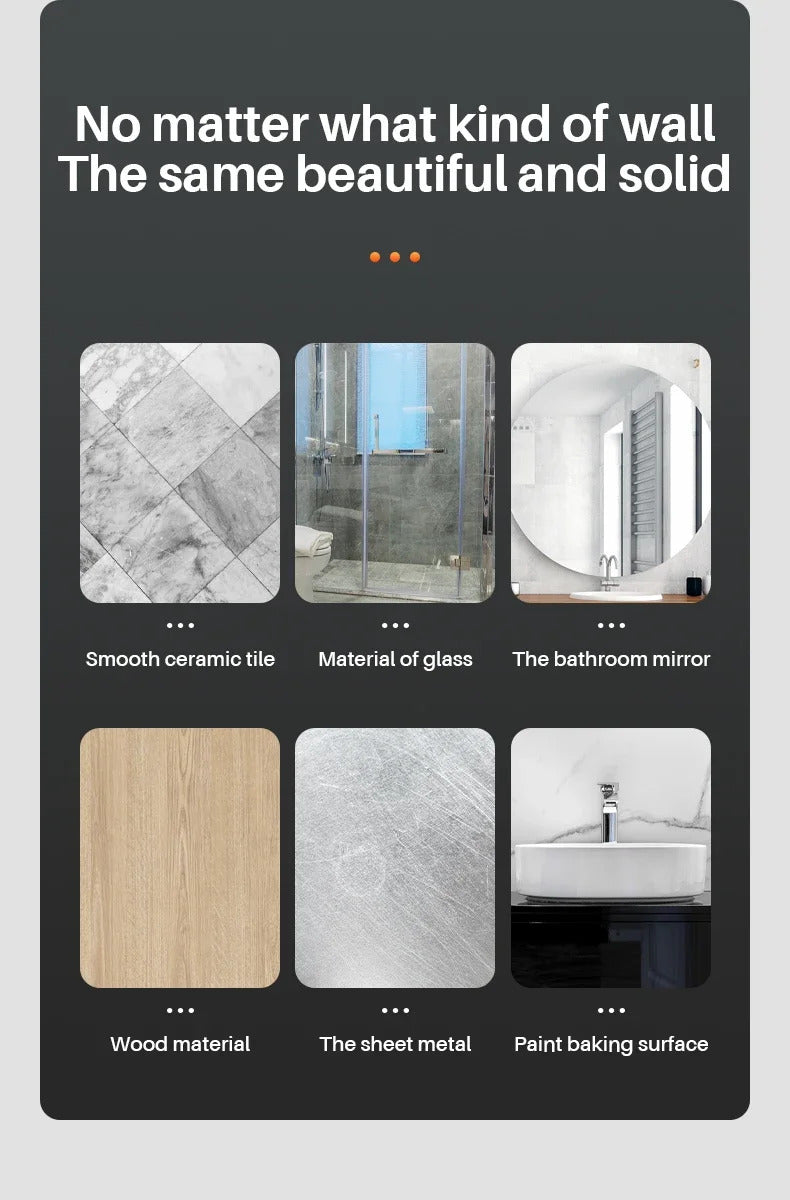 New Rotation Waterproof Bathroom Phone Wall Mount Holder Adjustable Shower Phone Case Stick on Wall Bathroom Toilet Phone Holder