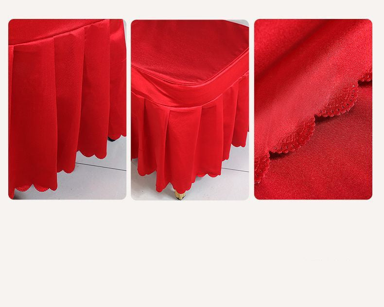 Hotel Restaurant Banquet Special Chair Cover Dining Chair Seat Stool Bench Wooden Chair Universal Chair Cover Bowknot
