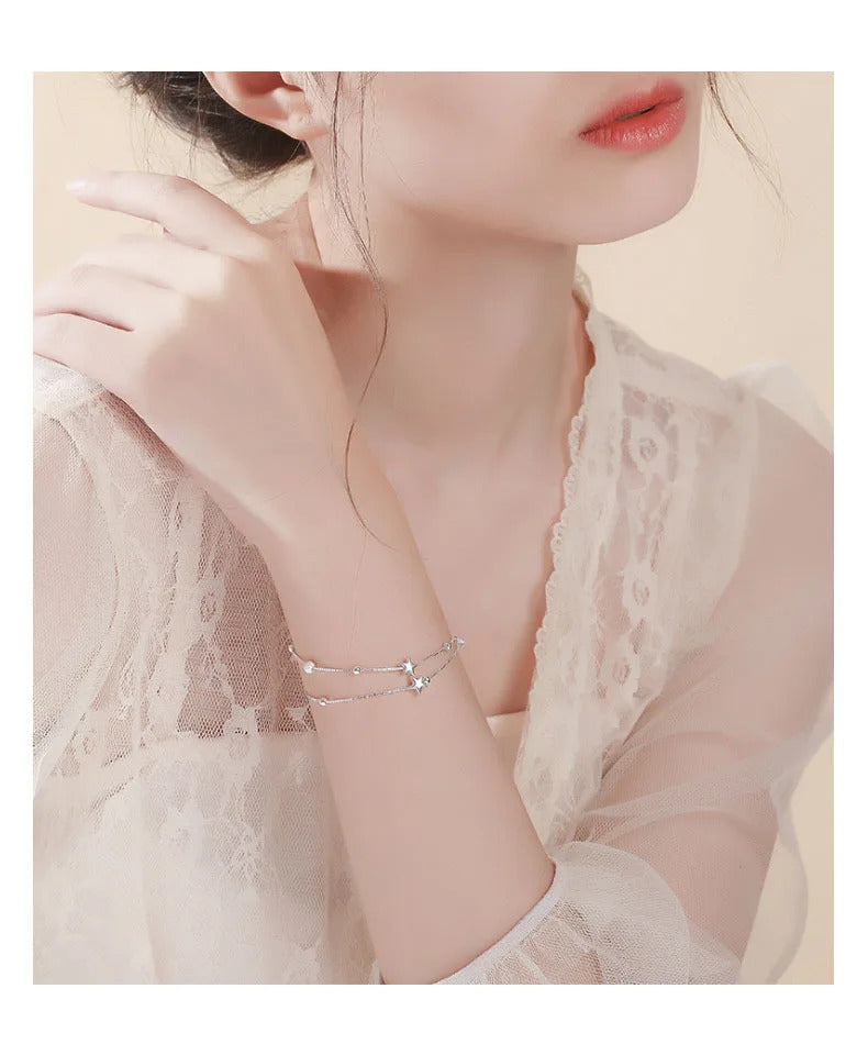 925 Sterling Silver Bracelet Woman Vintage Luxury Original Jewelry Accessories Fashion Designer Party Wedding Jewelry Gifts 2024