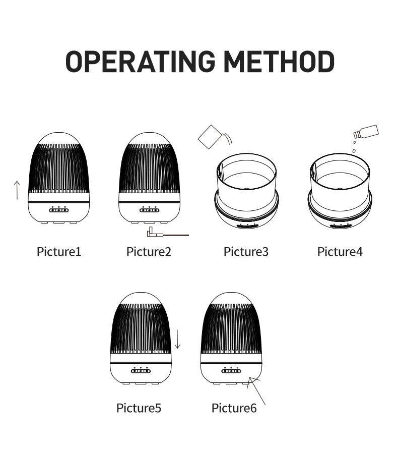 Air Humidifiers For Home Essential Oils Diffusers For Bedroom Purifier Tabletop USB Aroma Aromatherapy Machine Fragrance Lamp