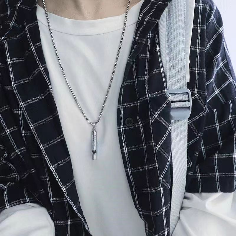 Trendy Fashion Children's Necklace for Girls, Personalized Couple Pendant for Boys, Hip-Hop Versatile Street Dance Show Accessories Wholesale