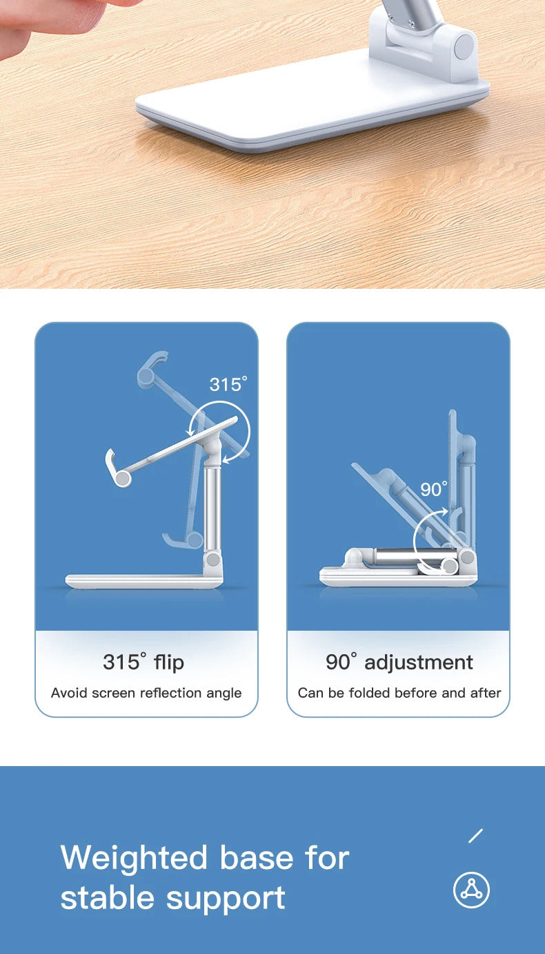 SmartDevil Phone Holder Foldable Stand Holder for iPhone 12 Pro Max Adjustable Desk Holder Stand for iPhone 11 Pro Max X XS XR 8