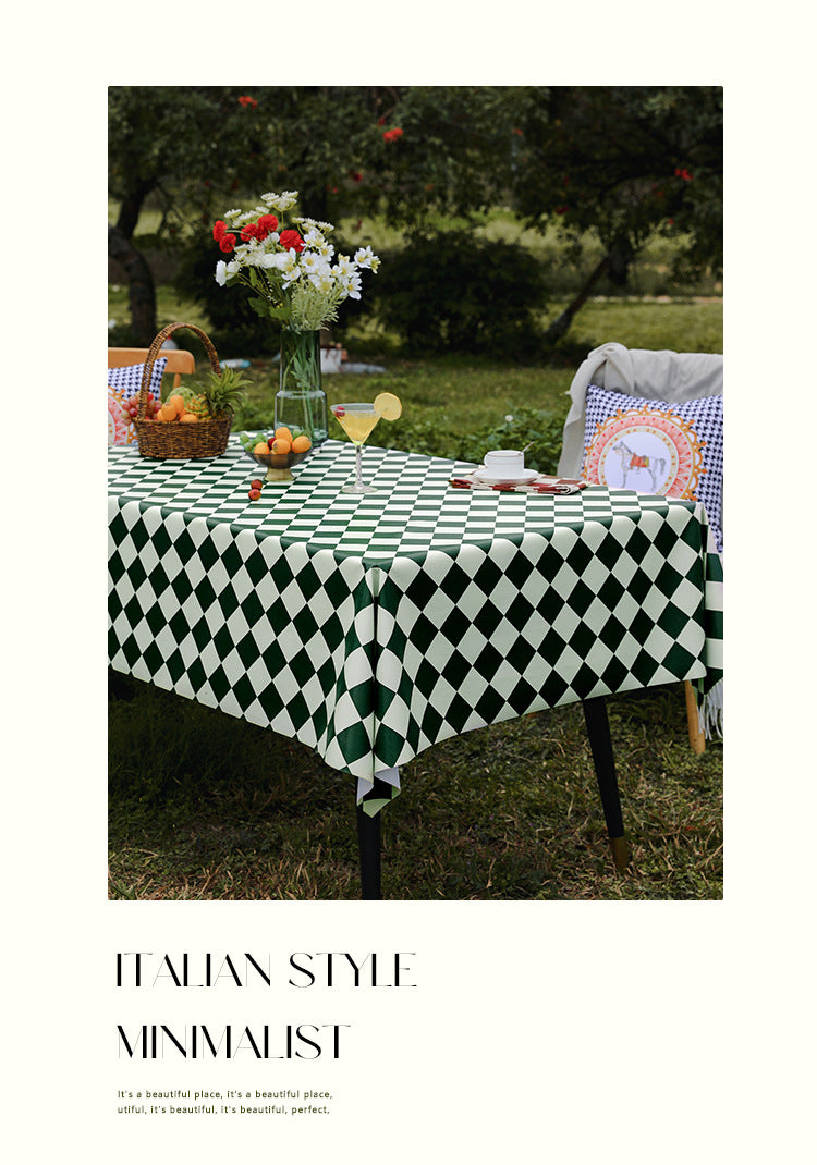 Outdoor Egg Roll Table Tablecloth Camping Picnic Table Mat Outdoor PVC Disposable Tablecloth Stall