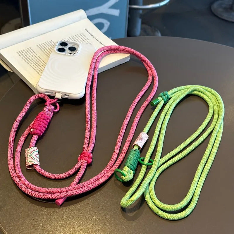 Retro Mobile Phone Straps Adjustable Long Crossbody Lanyard Neck Rope Band Shoulder Cord Anti Loss Rope Dual-purpose Hang Chain