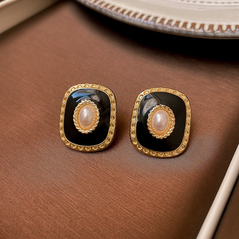 Vintage Earrings Fashion Versatile Ear Jewelry Niche Light Luxury High-end Accessories