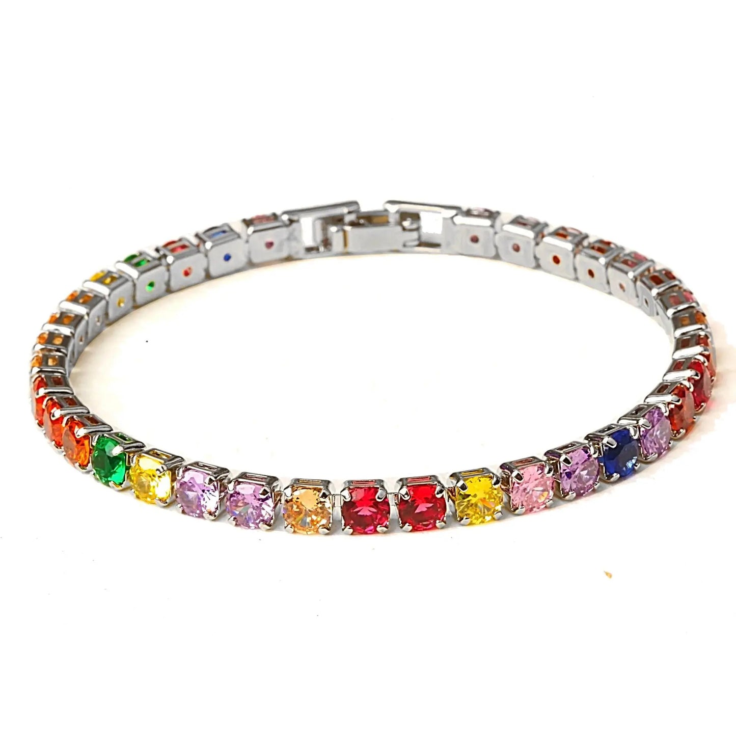 17/19CM Tennis Bracelet Cubic Zirconia Iced Out Crystal Chain Bracelet for Women Luxury Men Bracelet Chain Homme Jewelry Gifts