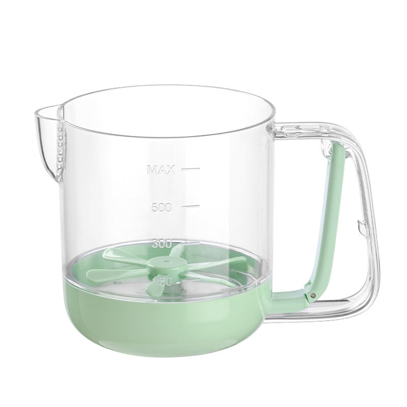 Multifunctional Egg Beater Cup Household Egg Whisk Cream Mixer Manual Foam Beater Egg Beating Stick Baking Large Capacity