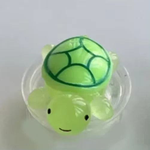 Korean Cute Luminous Turtle Phone Holder Griptok Finger Ring Support For iPhone Samsung Cases Grip Tok Socket Bracket Girl Gift