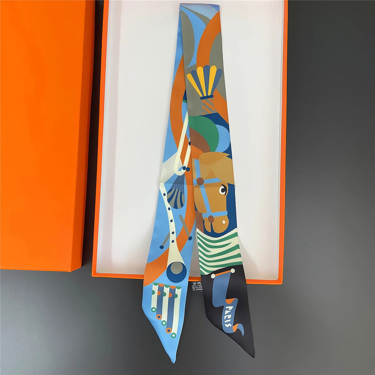 Brand Design Twill 100% Silk Scarf Luxury Fashion Scarf Women Foulard Skinny Bag Scarves New Hot Neckerchief Hair Headband