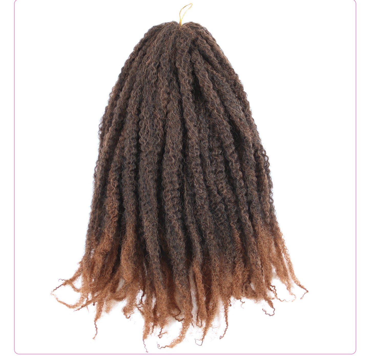 Large Caterpillar Dreadlock Wig Crochet Fluffy Braids Afro Kinky Curly Marley Braids