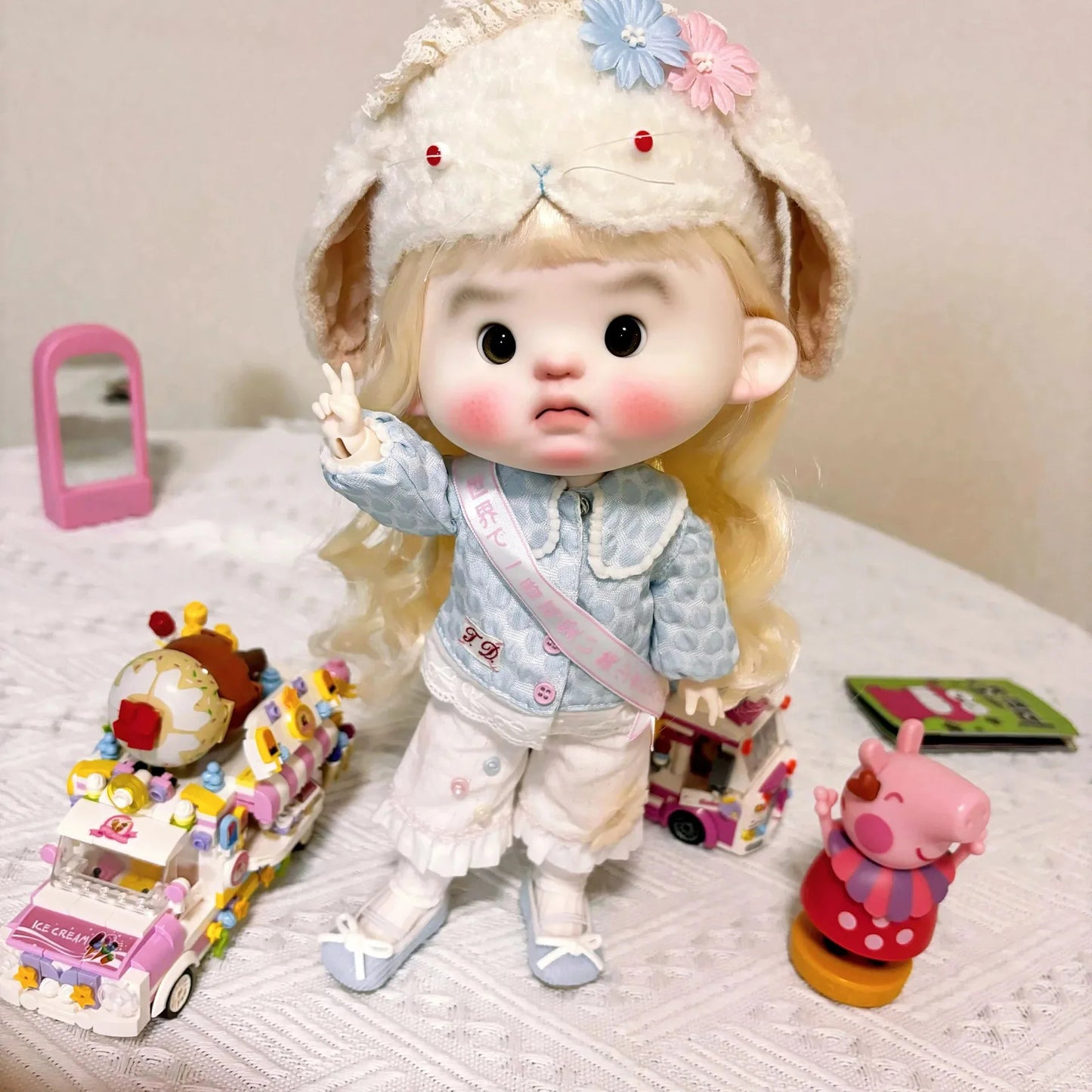 ShugaFairy New Design 1/6 PangPi Big Head with Baby Body Resin Material Cute Ball Jointed Dolls