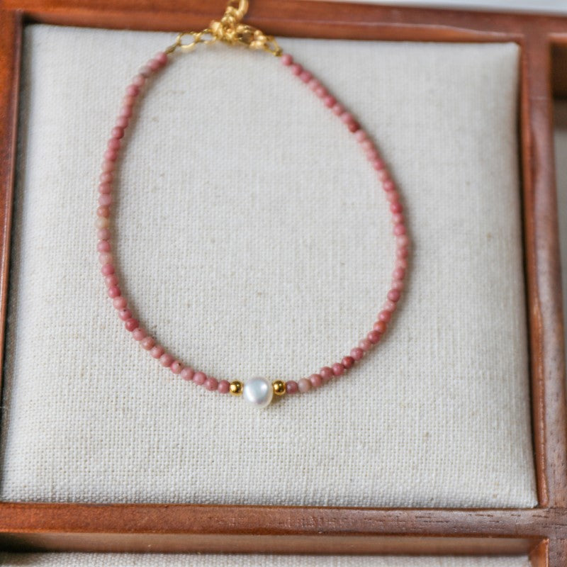 Turquoise Baroque Freshwater Pearl Bracelet Stacked Elegant Women's Bracelet