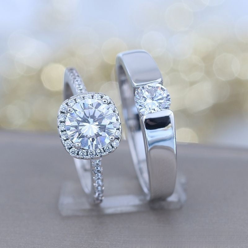 New Opening Wedding Ring Couple's Ring Wedding Diamond Ring Adjustable Wedding Photo Props